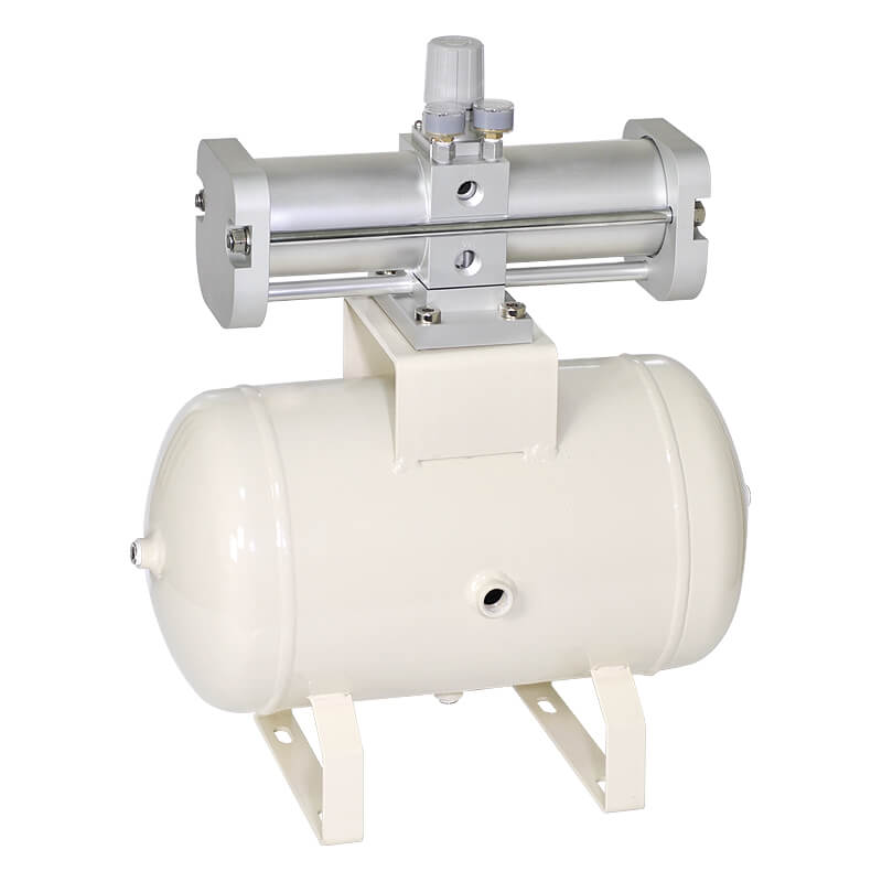 Booster regulator with air tank